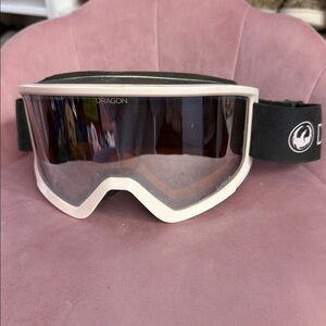 Dragon Snow Goggles with Black and White Frame